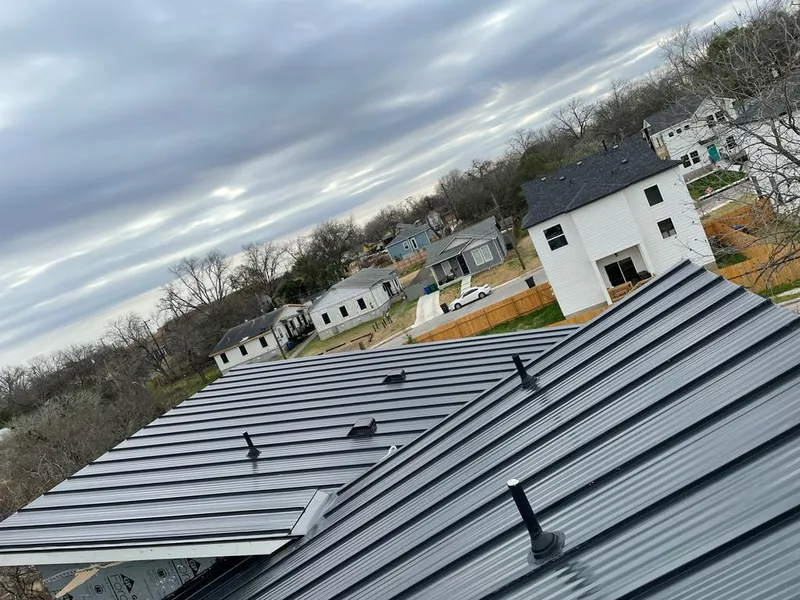 Standing seam metal roof panels with vents for Skylight Repair in Pittsboro